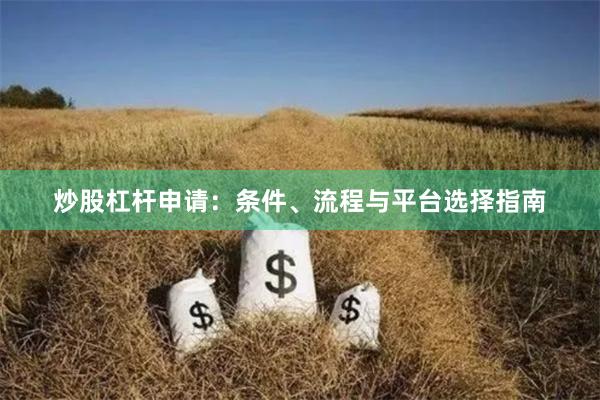 炒股杠杆申请：条件、流程与平台选择指南